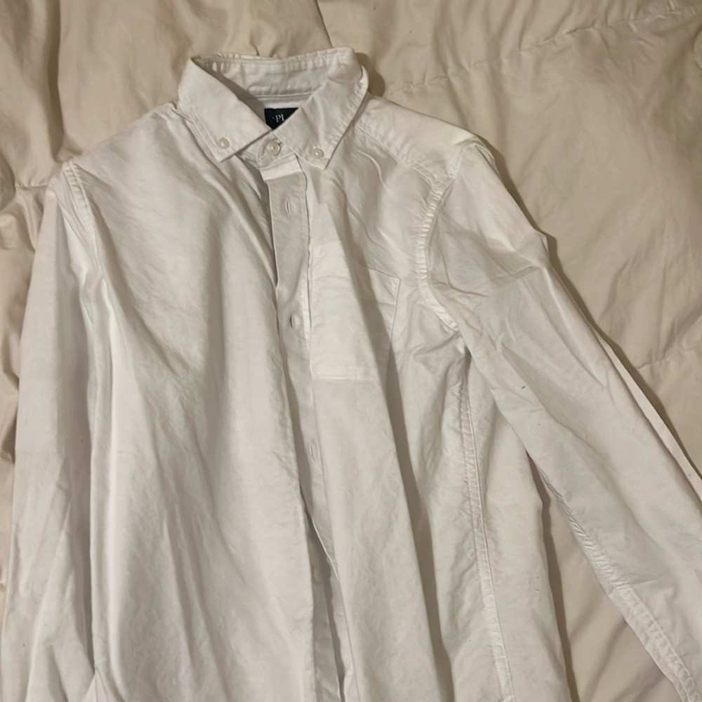 White button down shirt. Used once